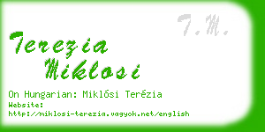 terezia miklosi business card